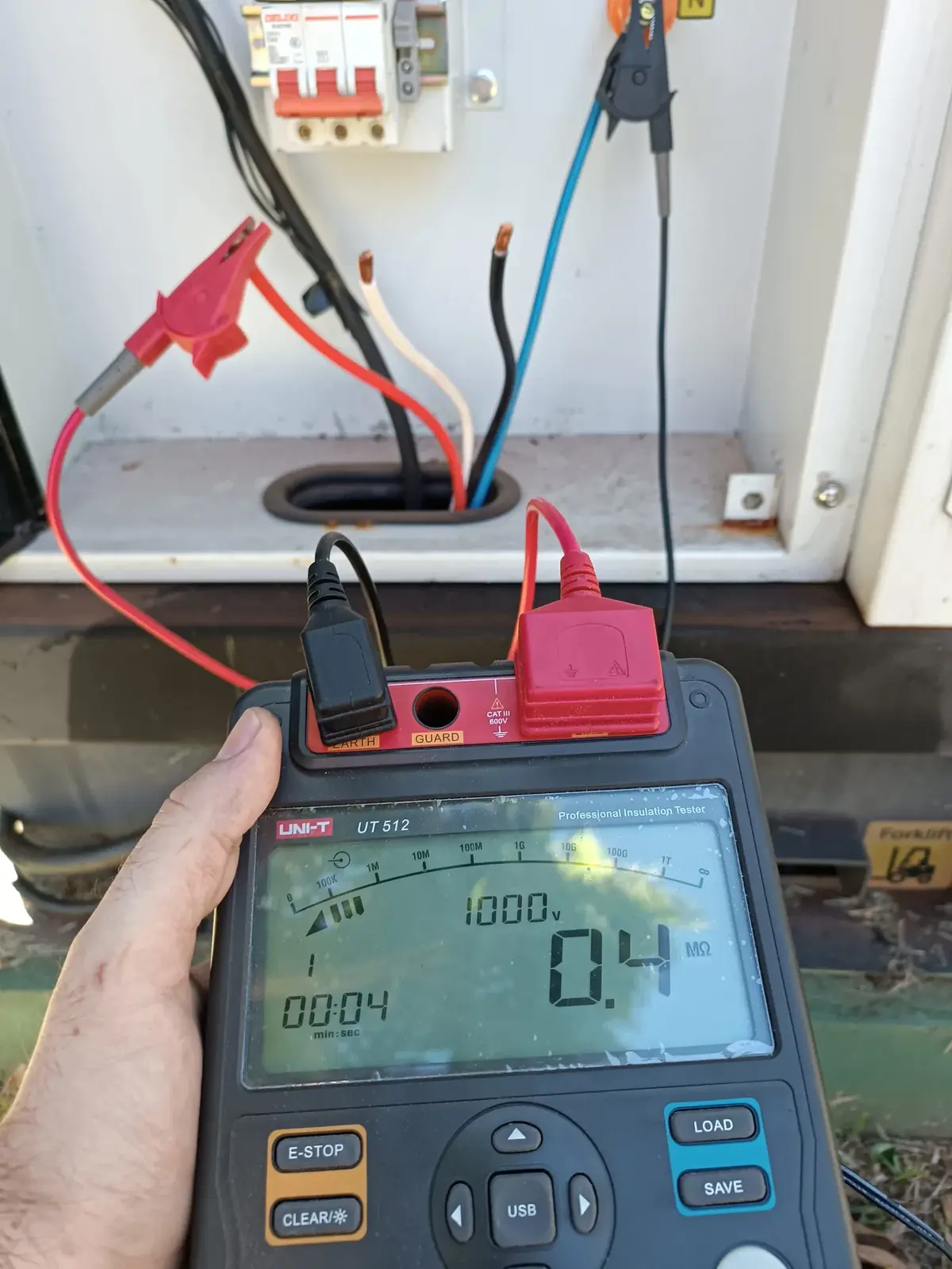 Megado de generador y cableado para detección de averías
